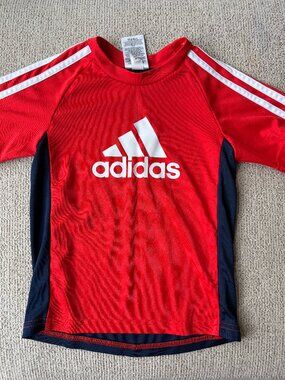 Adidas Tee Boys 4T Athletic Shirt Lightweight Activewear Kids